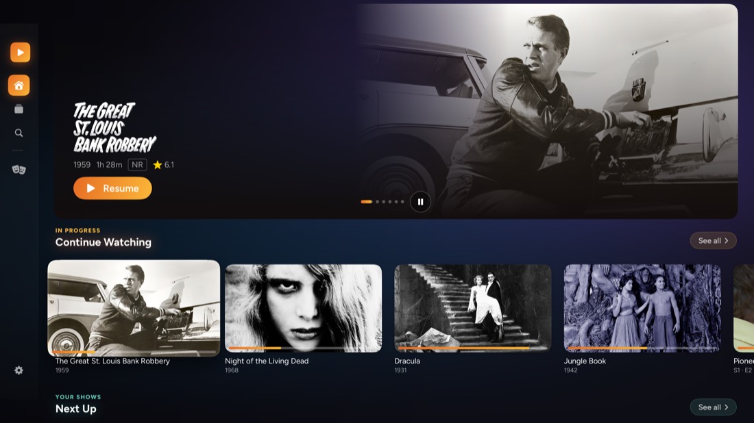 The home screen in the Ember scheme.